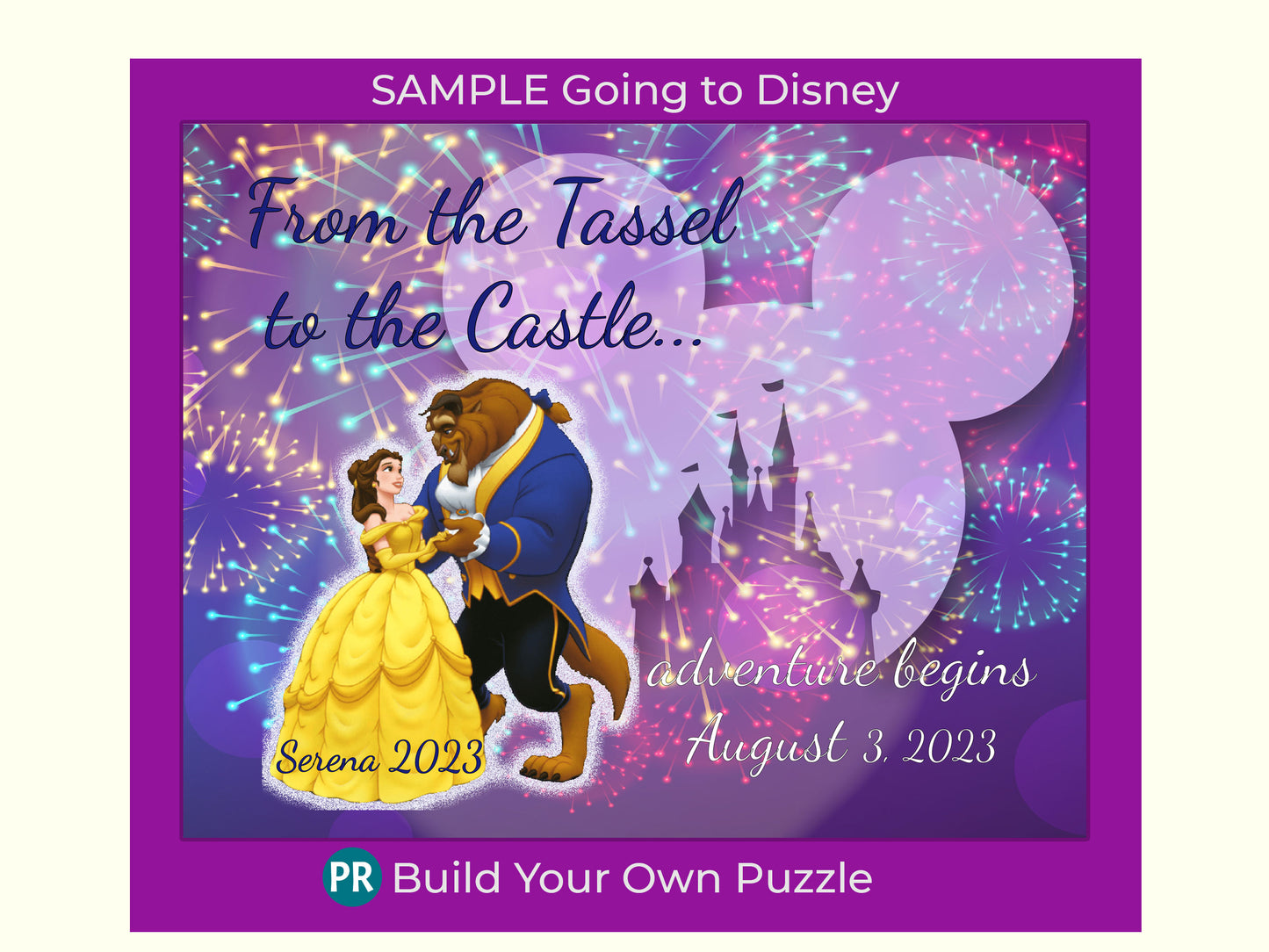 Build Your Own Custom Jigsaw Puzzle Announcement, use your image as a family, pet, or vacation photo and then add your message!